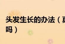 头发生长的办法（真的有促进头发生长的东西吗）