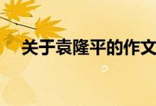 关于袁隆平的作文（袁隆平的优秀作文）