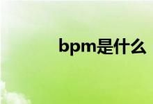 bpm是什么（bpm意思简述）