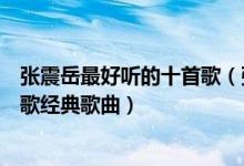 张震岳最好听的十首歌（张震岳好听歌曲排行榜张震岳哪些歌经典歌曲）