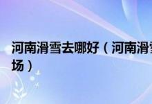 河南滑雪去哪好（河南滑雪场排名盘点河南境内10大的滑雪场）