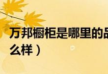 万邦橱柜是哪里的品牌（家居品牌宇邦橱柜怎么样）