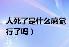 人死了是什么感觉（人死时大脑马上就停止运行了吗）