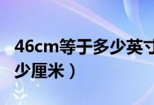 46cm等于多少英寸（生活常识：46英寸是多少厘米）