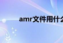 amr文件用什么打开（怎样打开）