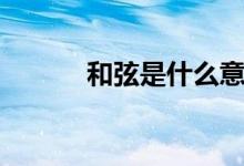 和弦是什么意思（和弦的意思）