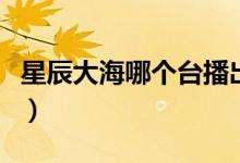 星辰大海哪个台播出（星辰大海在哪可以观看）