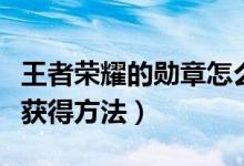 王者荣耀的勋章怎么弄（王者荣耀的英勇勋章获得方法）