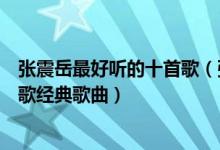 张震岳最好听的十首歌（张震岳好听歌曲排行榜张震岳哪些歌经典歌曲）
