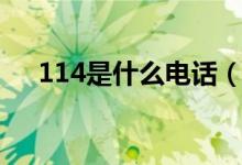 114是什么电话（电话114是干什么的）