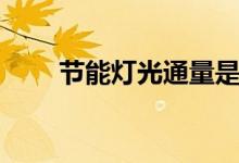 节能灯光通量是多少（跟什么有关）