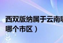 西双版纳属于云南哪个洲（西双版纳属于云南哪个市区）