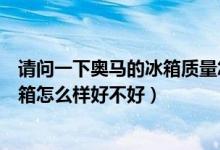 请问一下奥马的冰箱质量怎么样（奥马冰箱排名第几奥马冰箱怎么样好不好）