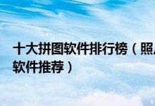 十大拼图软件排行榜（照片拼图软件哪个好网红常用的拼图软件推荐）