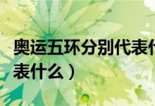 奥运五环分别代表什么运动（奥运五环分别代表什么）