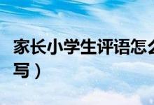 家长小学生评语怎么写（家长小学生评语如何写）