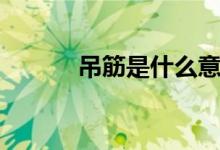 吊筋是什么意思（吊筋的作用）