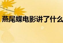 燕尾蝶电影讲了什么（燕尾蝶电影剧情详解）