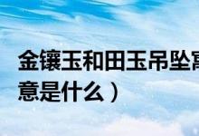 金镶玉和田玉吊坠寓意（金镶玉和田玉吊坠寓意是什么）