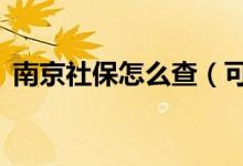 南京社保怎么查（可以通过这3个方法查询）