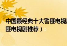 中国最经典十大警匪电视剧（大陆警匪电视剧盘点好看的警匪电视剧推荐）