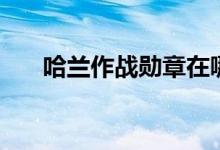 哈兰作战勋章在哪换（哈兰作战勋章）