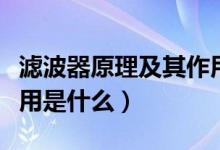 滤波器原理及其作用简介（滤波器原理及其作用是什么）
