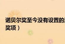 诺贝尔奖至今没有设置的奖项（诺贝尔奖至今没有设置什么奖项）