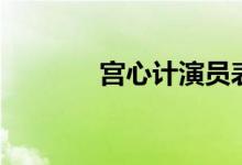 宫心计演员表（宫心计简介）
