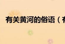 有关黄河的俗语（有关黄河的俗语有哪些）