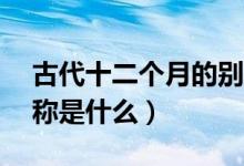 古代十二个月的别称（12个月份在古代的别称是什么）
