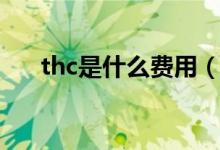 thc是什么费用（thc费用一般是多少）