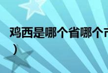 鸡西是哪个省哪个市（鸡西是哪个省哪个市的）