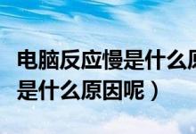 电脑反应慢是什么原因怎么处理（电脑反应慢是什么原因呢）