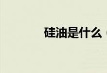 硅油是什么（是怎么获得的）
