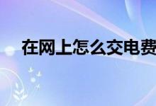 在网上怎么交电费（网上交电费的方法）