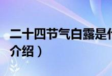 二十四节气白露是什么季节（二十四节气白露介绍）