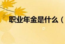 职业年金是什么（职业年金是什么意思）