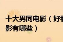 十大男同电影（好看的男同志电影推荐男男电影有哪些）