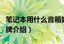 笔记本用什么音箱好（笔记本电脑内置音箱品牌介绍）