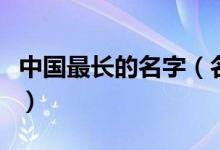 中国最长的名字（名字那然色布斯台音布拉格）