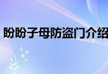 盼盼子母防盗门介绍（盼盼子母防盗门价格）