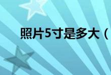照片5寸是多大（照片5寸是多少厘米）