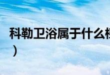 科勒卫浴属于什么档次（科勒卫浴质量怎么样）