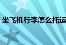 坐飞机行李怎么托运（坐飞机行李托运方法）