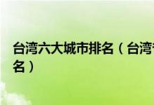 台湾六大城市排名（台湾省城市实力排行榜台湾城市综合排名）
