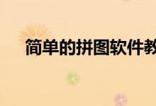 简单的拼图软件教程（简单的p图软件）