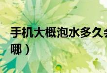 手机大概泡水多久会报废（手机的gps定位在哪）