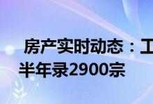  房产实时动态：工商舖楼宇买卖成交预计上半年录2900宗 