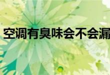 空调有臭味会不会漏氟（空调有臭味怎么办）